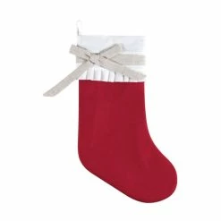 Hot Sale 😍 C&F Home Red Linen Holiday Stocking ❤️