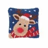 Wholesale 👍 C&F Home 🎄 Christmas Reindeer Hooked Pillow 🔥