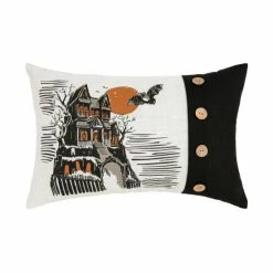 Budget 🎉 C&F Home Haunted House Printed Throw Pillow 💯