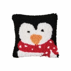 Deals 😍 C&F Home Penguin Hooked Petite Throw Pillow - 8" X 8" 👏