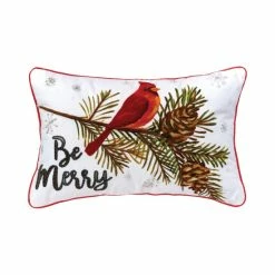 Outlet 💯 C&F Home Be Merry Cardinal 14" X 22" Printed Embroidered Throw Pillow 👏