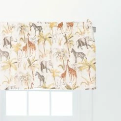 Brand new ⌛ C&F Home Nico Safari Multicolored Valance - Set Of 2 👏 -Deals C&F Home Store unnamed file 319