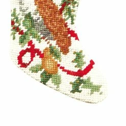 Buy 💯 C&F Home Partridge In A Pear Tree Petit Point Mini Stocking ✔️ -Deals C&F Home Store unnamed file 325