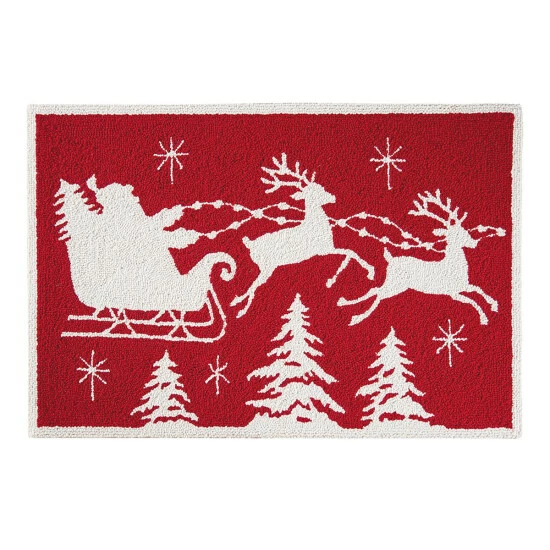 Best Sale β¨ C&F Home Flying Santa Sleigh 2' X 3' Hooked Rug 𧨠1 Best Sale β¨ C&F Home Flying Santa Sleigh 2' X 3' Hooked Rug π§¨