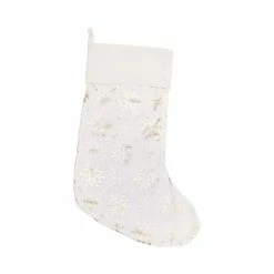 Buy 👏 C&F Home Gold Foil Snowflake Stocking 🧨
