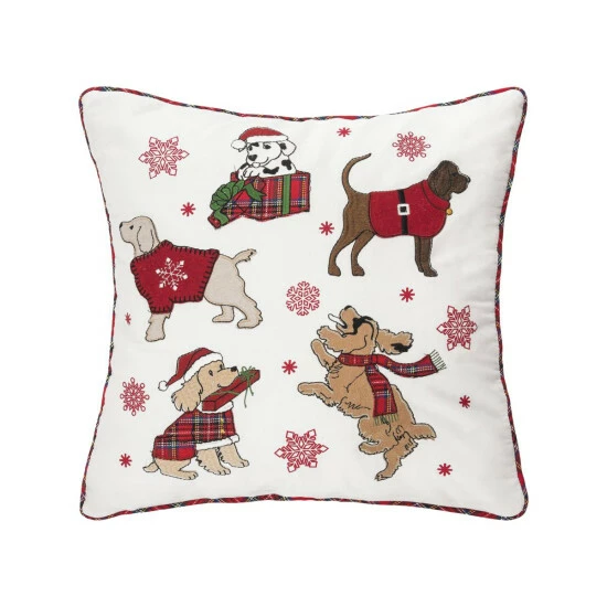 Wholesale π C&F Home Festive Playful π Dogs 18" X 18" Throw Pillow π 1 Wholesale π C&F Home Festive Playful π Dogs 18" X 18" Throw Pillow π