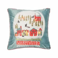 Deals β C&F Home Warm Wishes Snow Globe Light-Up LED 18" X 18" Throw Pillow π€©