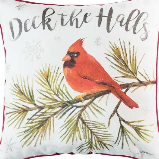 Flash Sale π₯ C&F Home Deck The Halls Cardinal 18" X 18" Throw Pillow π 2 Flash Sale π₯ C&F Home Deck The Halls Cardinal 18" X 18" Throw Pillow π - Image 2