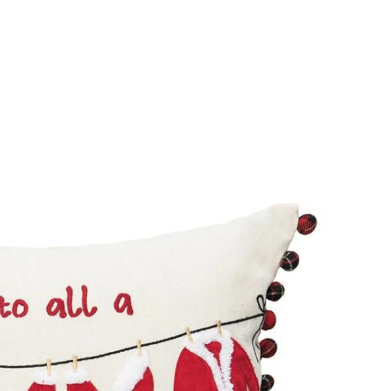 Discount π₯ C&F Home β Christmas Clothesline 14" X 22" Embroidered Throw Pillow 𧨠2 Discount π₯ C&F Home β Christmas Clothesline 14" X 22" Embroidered Throw Pillow 𧨠- Image 2