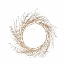 Promo 🤩 C&F Home Gallerie II Champagne Glitter LED Wreath Large 🔔