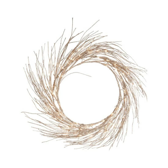 Promo π€© C&F Home Gallerie II Champagne Glitter LED Wreath Large π 1 Promo π€© C&F Home Gallerie II Champagne Glitter LED Wreath Large π
