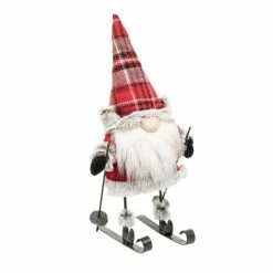 Outlet 😉 C&F Home Gallerie II Lumberjack Gnome On Skis Figurine ⌛