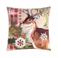 Budget 💯 C&F Home Winter Reindeer Pillow 🌟