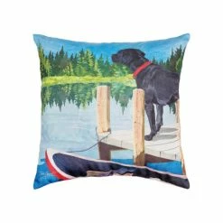 Best Sale 🛒 C&F Home 🦮 Dog Lake Pier Pillow 😉