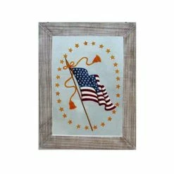 Discount 🔔 C&F Home Old Glory Painted Window Wall Art 🥰