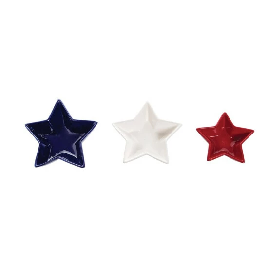 Outlet π C&F Home Patriotic Star Dish Set Of 3 β¨ 1 Outlet π C&F Home Patriotic Star Dish Set Of 3 β¨