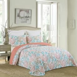 Promo 🛒 C&F Home Oceanaire Seafoam Coastal Beach Theme Bedspread 😍