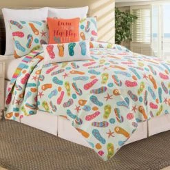 Discount 🧨 C&F Home Flip Flop King Quilt Set 🎁